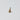 Gold sailboat charm, back view