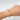 Hand modeling silver large cable chain bracelet with toggle clasp