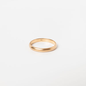 Vintage classic half round 14k gold ring band