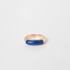 Lapis Lazuli Saddle Ring