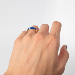 Lapis Lazuli Saddle Ring